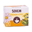 Refect Beauty SEKEM Cough Herbs herbal tea box with 15 tea bags, featuring floral illustrations and soothing design.