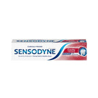 Refect Beauty Sensodyne Cavity + Sensitivity toothpaste box featuring blue and red branding for enamel protection.