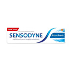 Refect Beauty Sensodyne Extra Fresh toothpaste box for sensitive teeth with blue and white branding