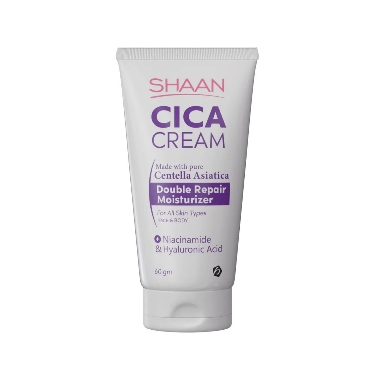 Refect Beauty Shaan CICA Cream soothing moisturizer in a white 60g tube with purple text for sensitive skin