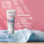 Refect Beauty Shaan Rejuvenation Cream tube featuring Pro-Vitamin B5, propolis, and natural oils on a soft fabric.