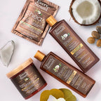 Refect Beauty Every Strand Shea & Coconut Oil hair care collection including shampoo, conditioner, and hair masks.