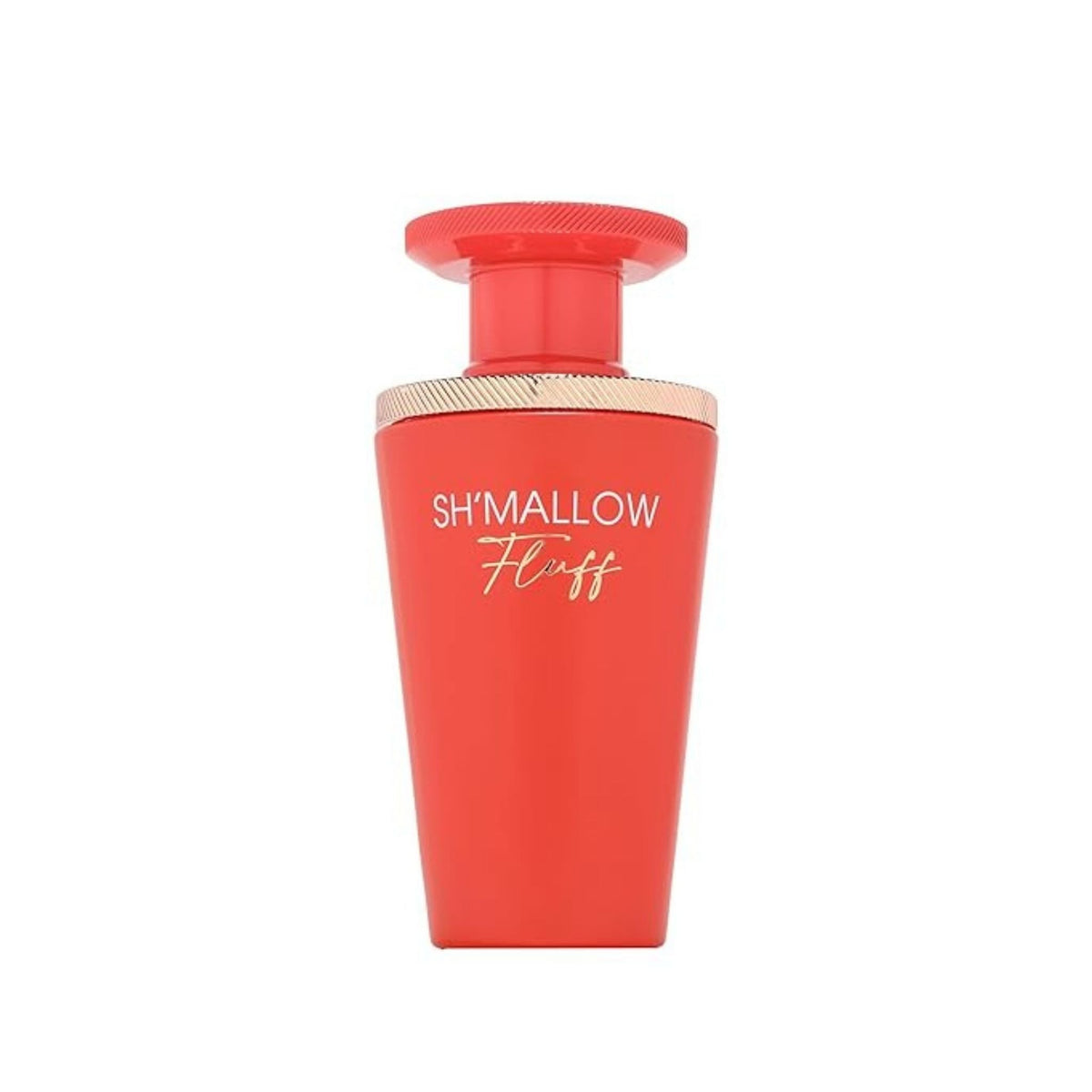 Refect Beauty French Avenue Sh’mallow Fluff eau de parfum in a vibrant coral bottle with a textured cap.