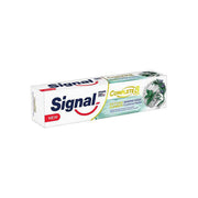Refect Beauty Signal Complete 8 Baking Soda Deep Clean toothpaste box featuring rosemary and mint illustrations