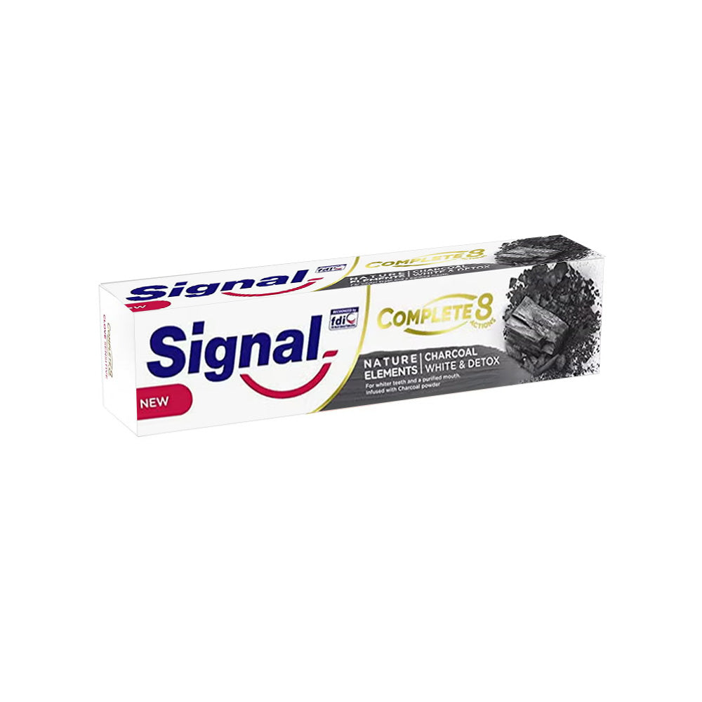 Refect Beauty Signal Complete 8 Actions charcoal toothpaste box for whitening and deep cleaning oral care