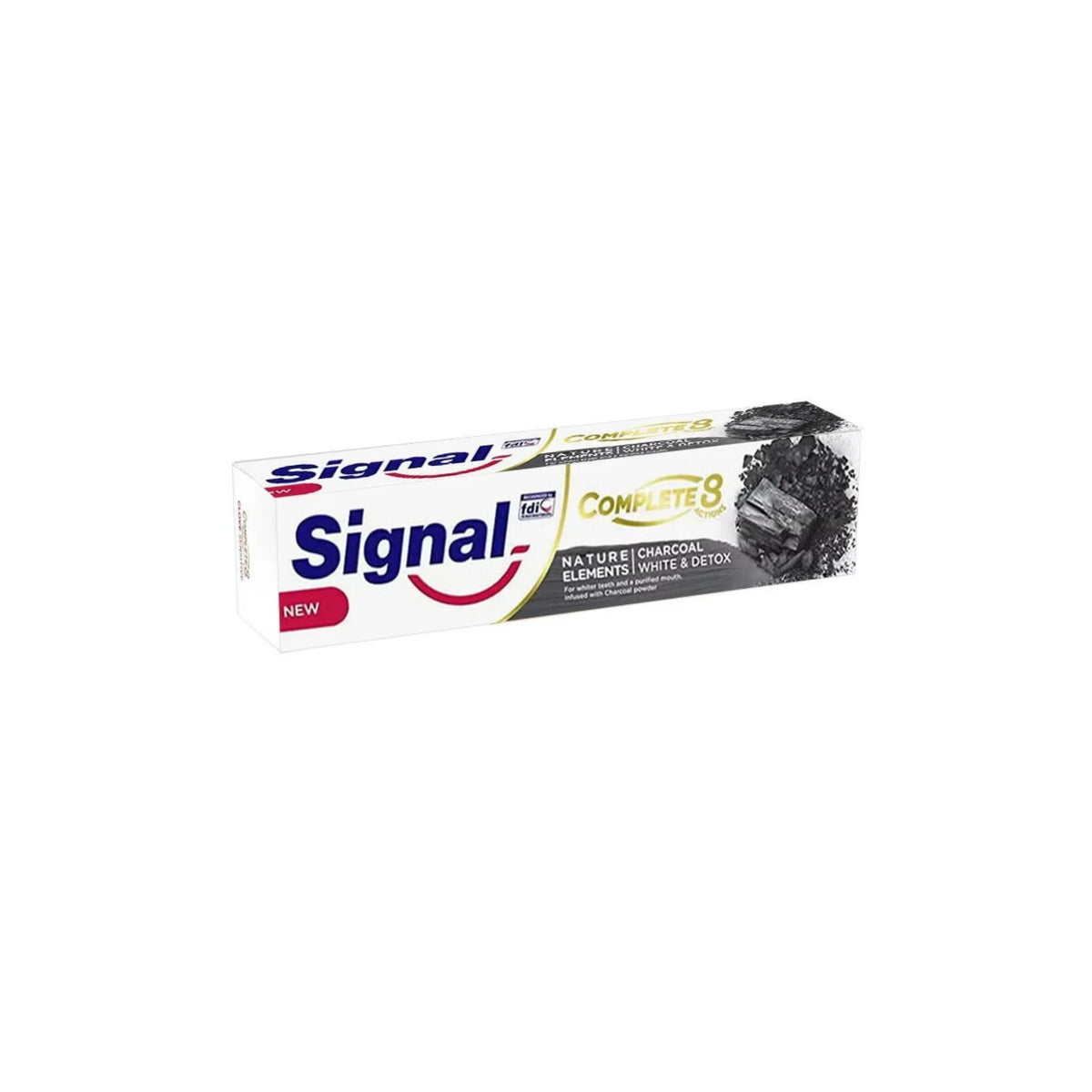 Refect Beauty Signal Complete 8 Actions charcoal toothpaste box for whitening and deep cleaning oral care
