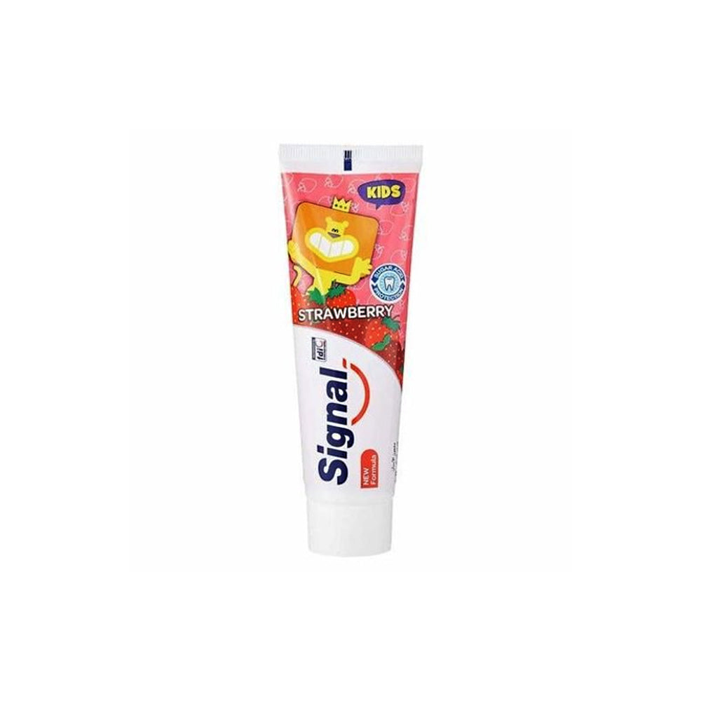 Refect Beauty Signal Kids strawberry toothpaste tube with a fun cartoon character design for children