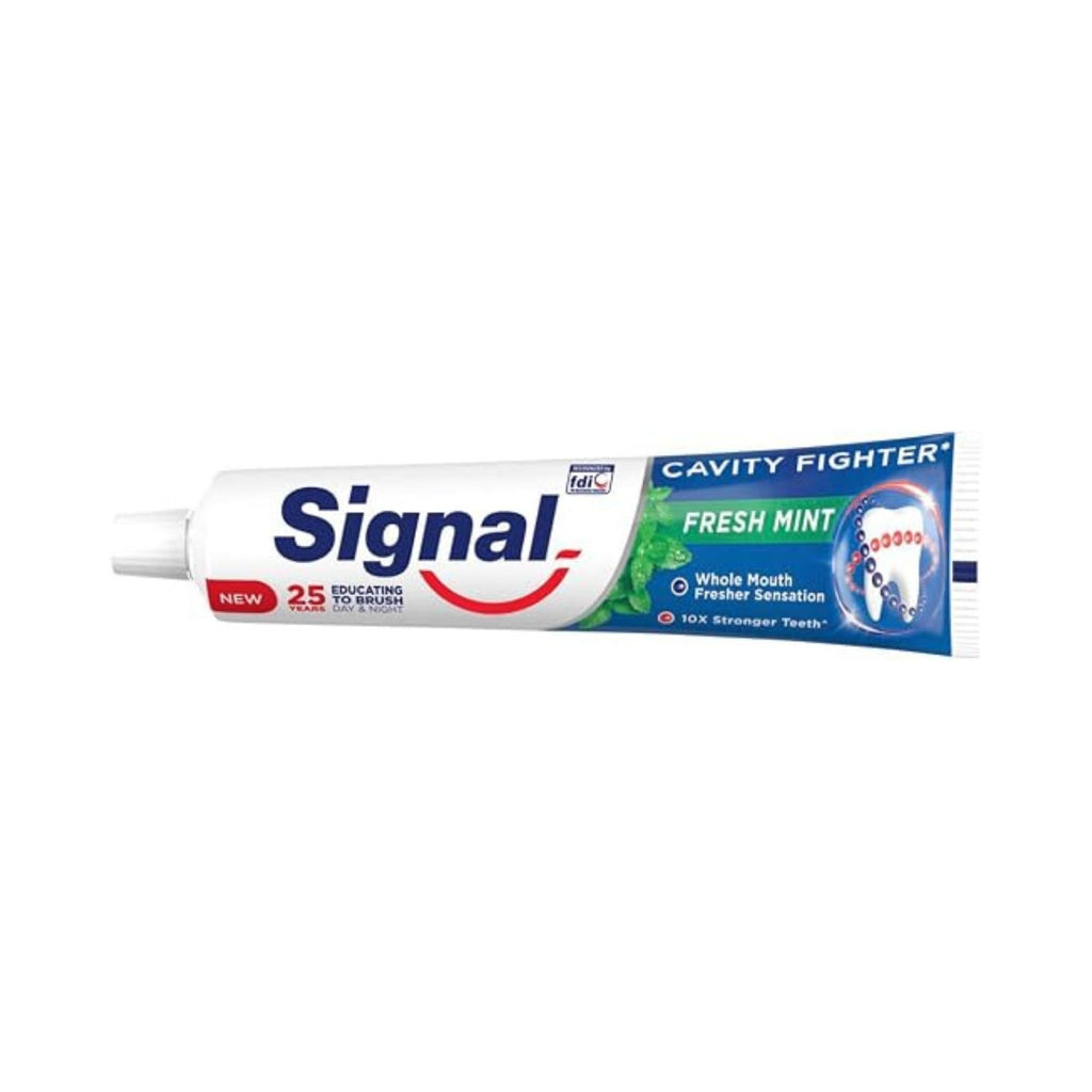 Refect Beauty Signal Cavity Fighter refreshing mint toothpaste tube for enamel strength and fresh breath