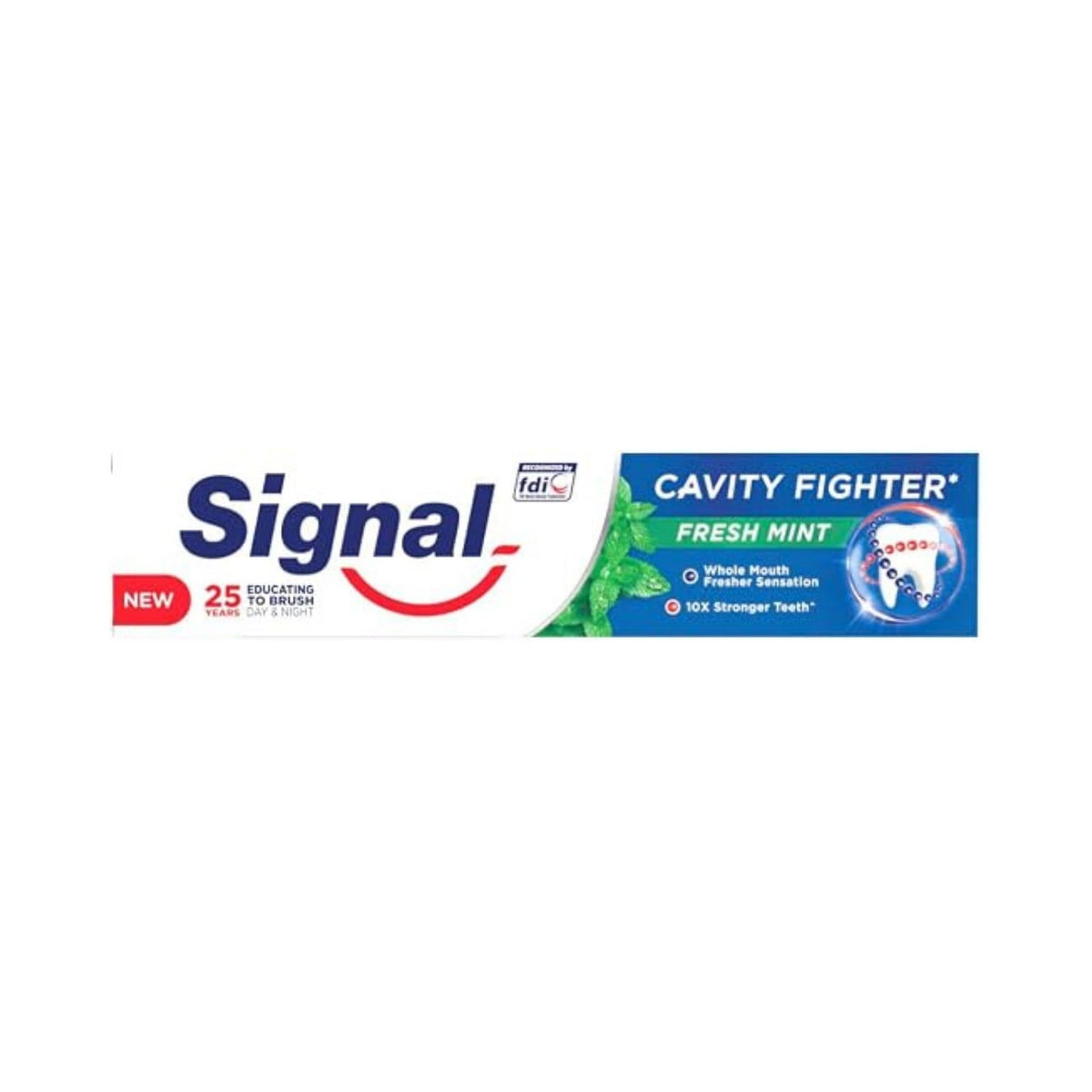 Refect Beauty Signal Cavity Fighter refreshing mint toothpaste tube for enamel strength and fresh breath