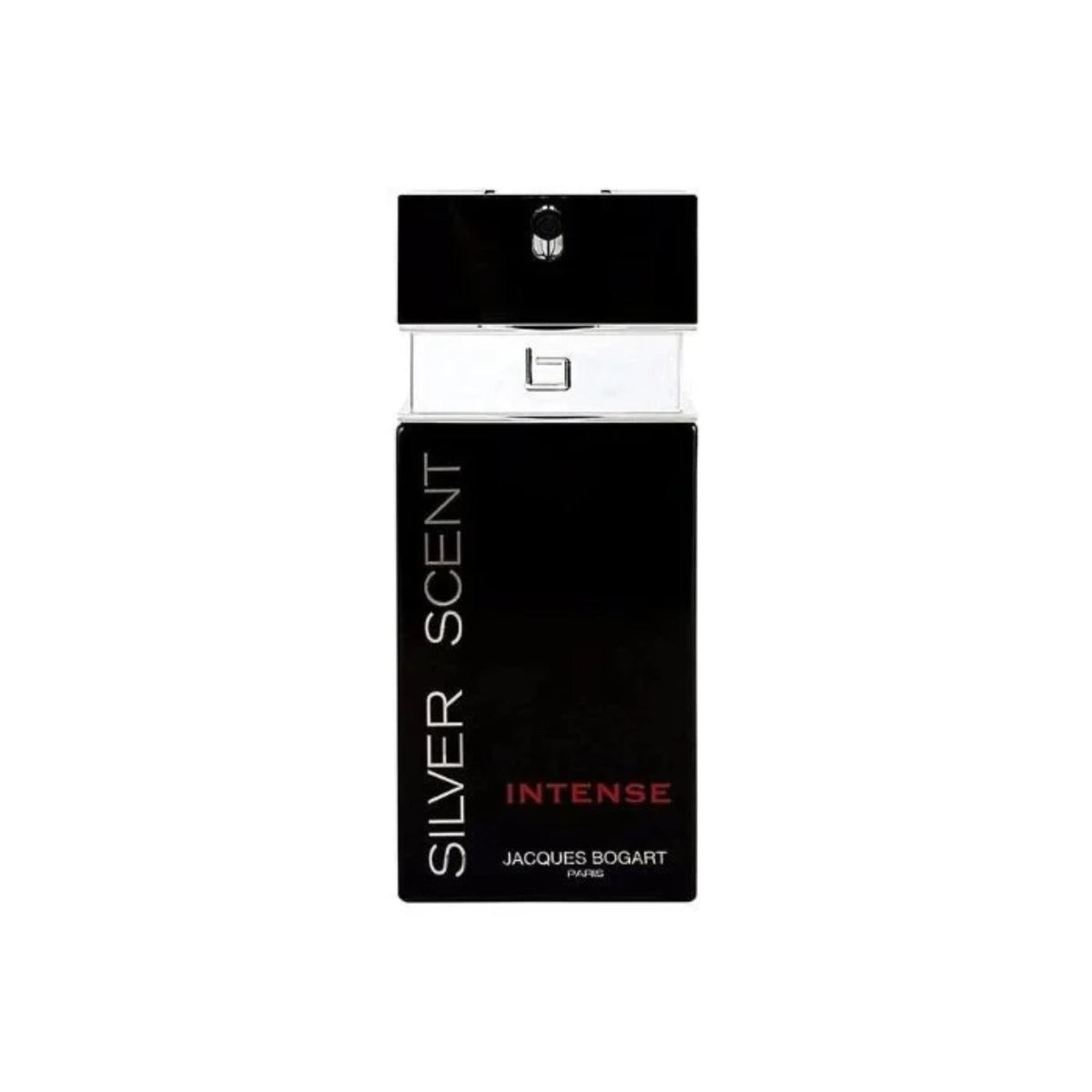 Refect Beauty Jacques Bogart Silver Scent Intense Eau de Toilette in a sleek black rectangular bottle.