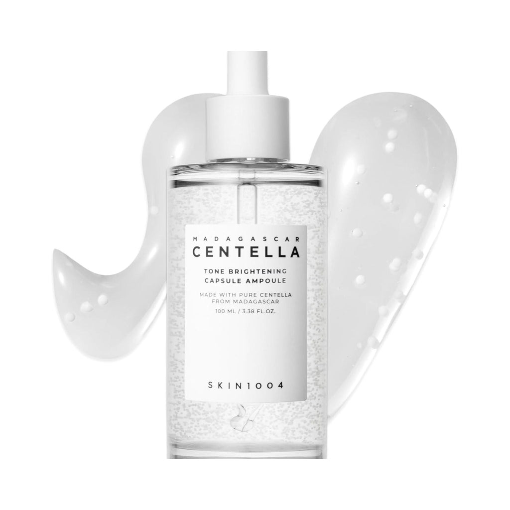Refect Beauty SKIN1004 Centella Tone Brightening Capsule Ampoule in a clear bottle with visible brightening capsules.