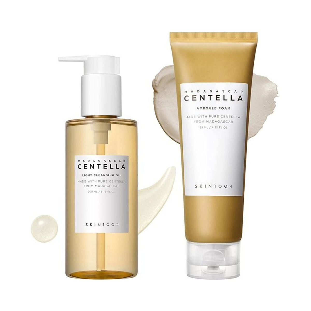 Refect Beauty SKIN1004 Madagascar Centella double cleansing duo with light cleansing oil and soothing ampoule foam