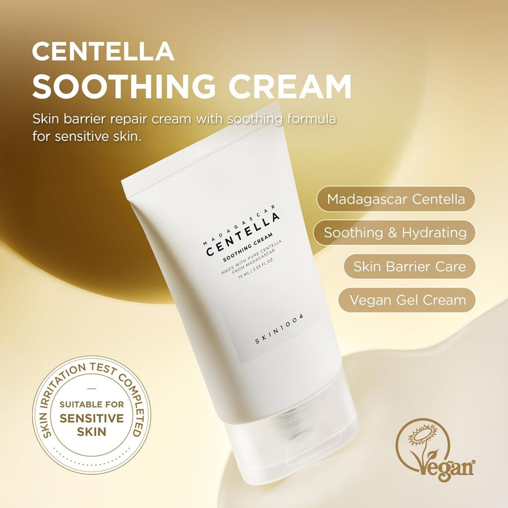 Refect Beauty SKIN1004 Centella Soothing Cream tube for sensitive skin barrier repair with Madagascar Centella extract