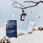 Refect Beauty SKIN1004 Madagascar Centella Glow 1004 Duo set featuring an ampoule and sun serum in a snowy setting.