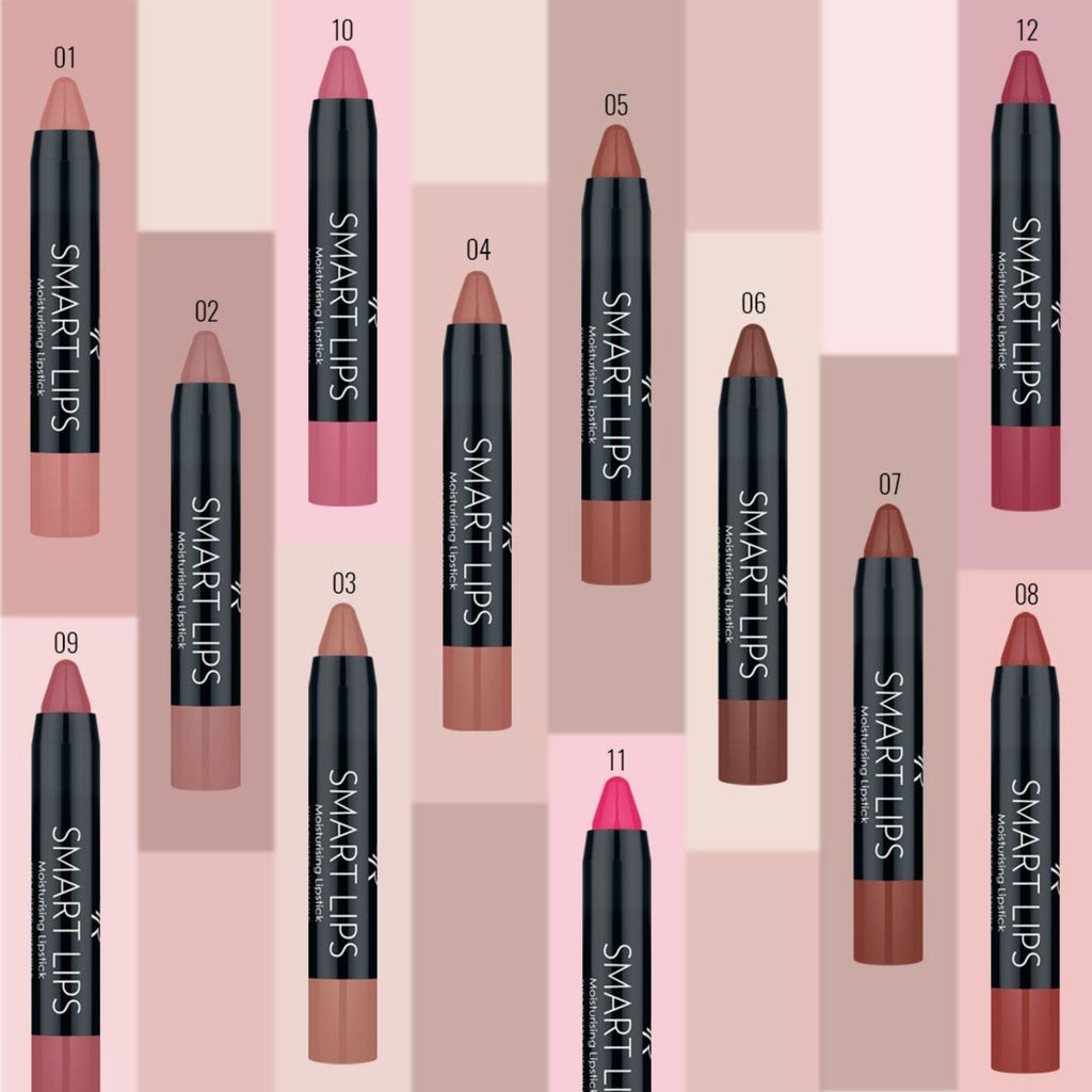 Refect Beauty Golden Rose Smart Lips moisturizing lipstick collection in various shades with creamy finish
