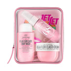 Refect Beauty Sol de Janeiro Beija Flor Jet Set featuring travel-sized body wash, cream, and fragrance mist in a bag.