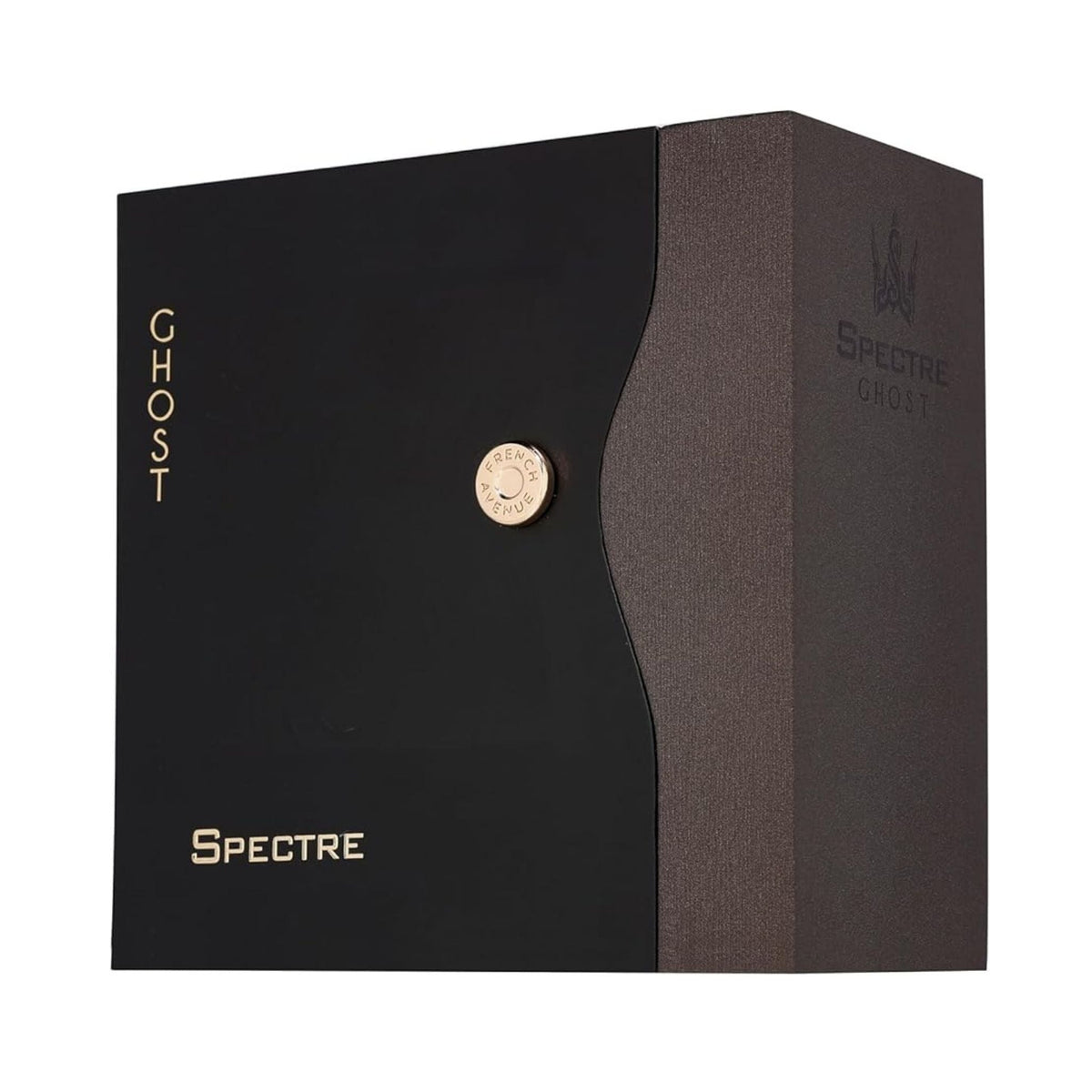 Refect Beauty French Avenue Spectre Eau de Parfum black rectangular fragrance box with gold lettering and emblem