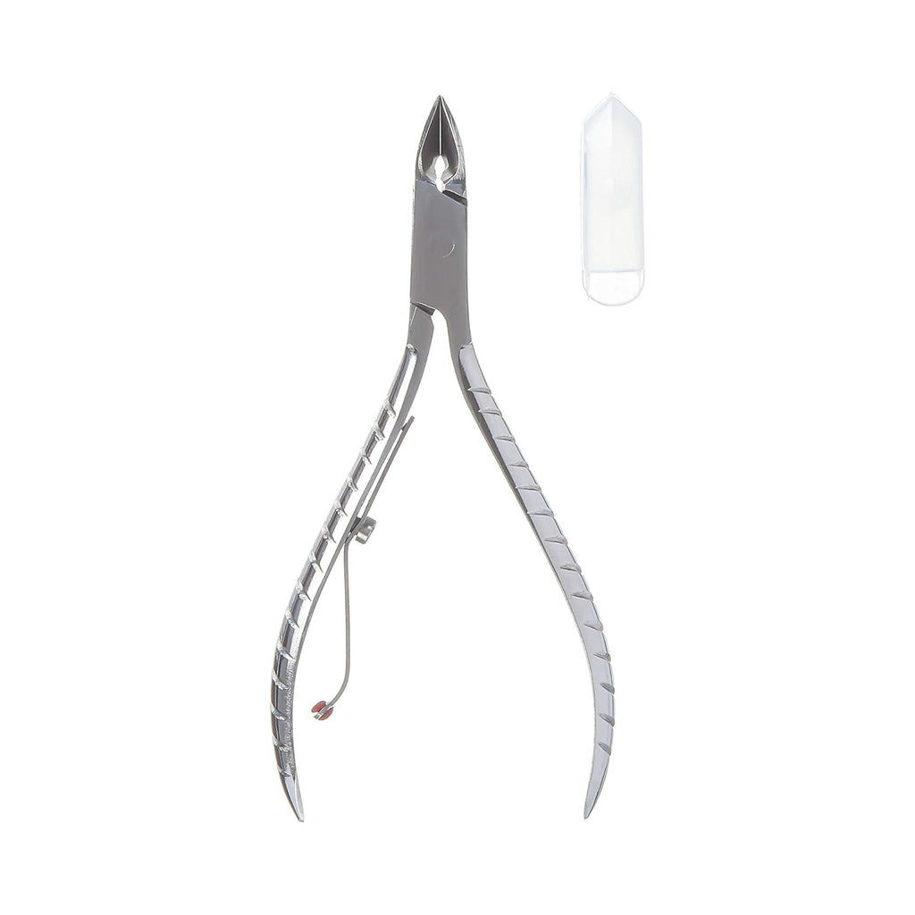 Refect Beauty Kiss stainless steel cuticle nipper with full jaw design and protective cap for precise nail care
