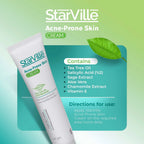 Refect Beauty StarVille Acne Prone Skin Cream tube with tea tree oil and soothing botanical ingredients