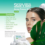Refect Beauty Starville acne-prone skin soap bar with salicylic acid and tea tree oil for clear, refreshed skin.