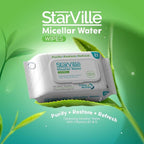 Refect Beauty StarVille micellar water cleansing wipes pack with tea tree oil and vitamins for all skin types