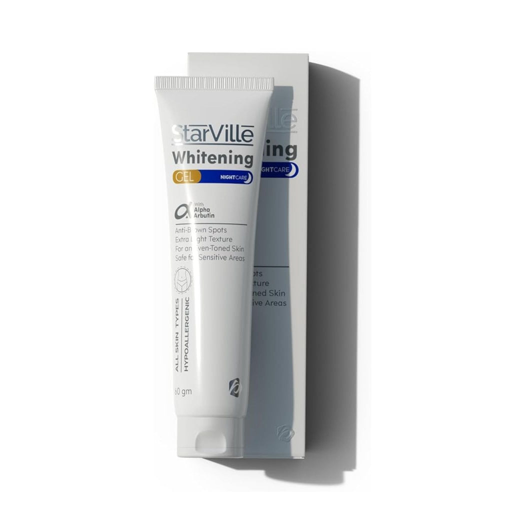 Refect Beauty StarVille Whitening Gel Night Care tube and box for sensitive skin brightening and dark spot reduction