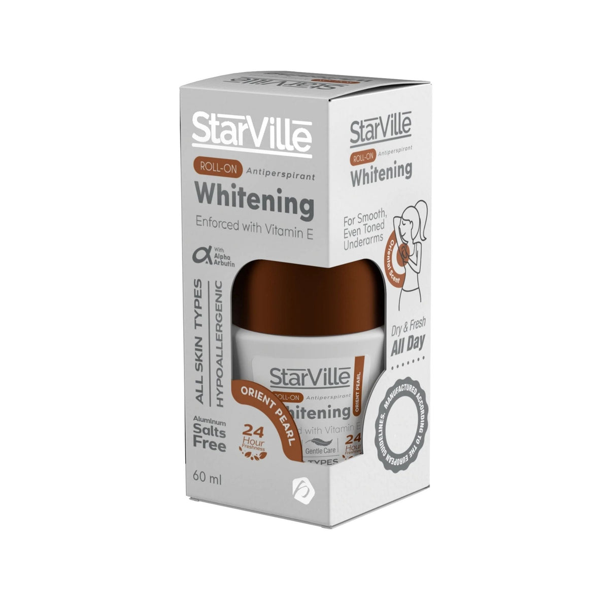 Refect Beauty StarVille Whitening Roll On Orient Pearl antiperspirant deodorant for even underarm skin tone