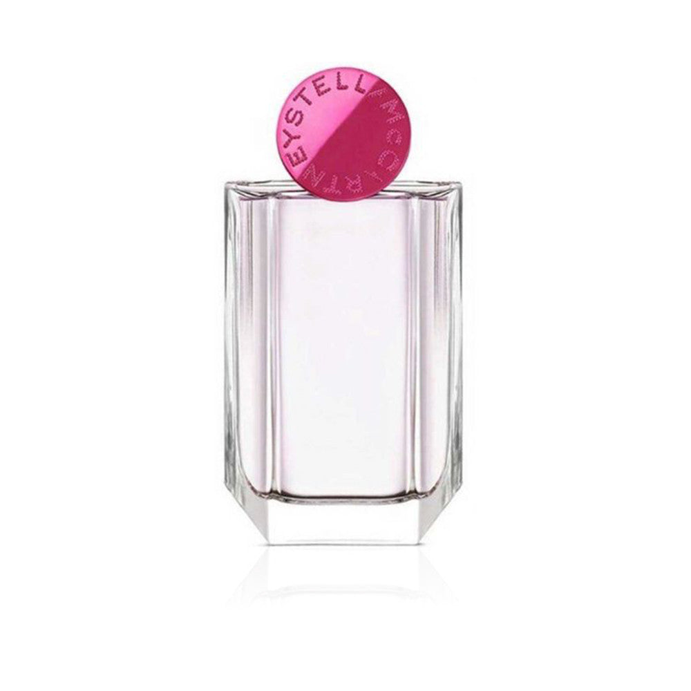 Refect Beauty Stella McCartney Pop Eau de Parfum in a clear glass bottle with a vibrant pink circular cap