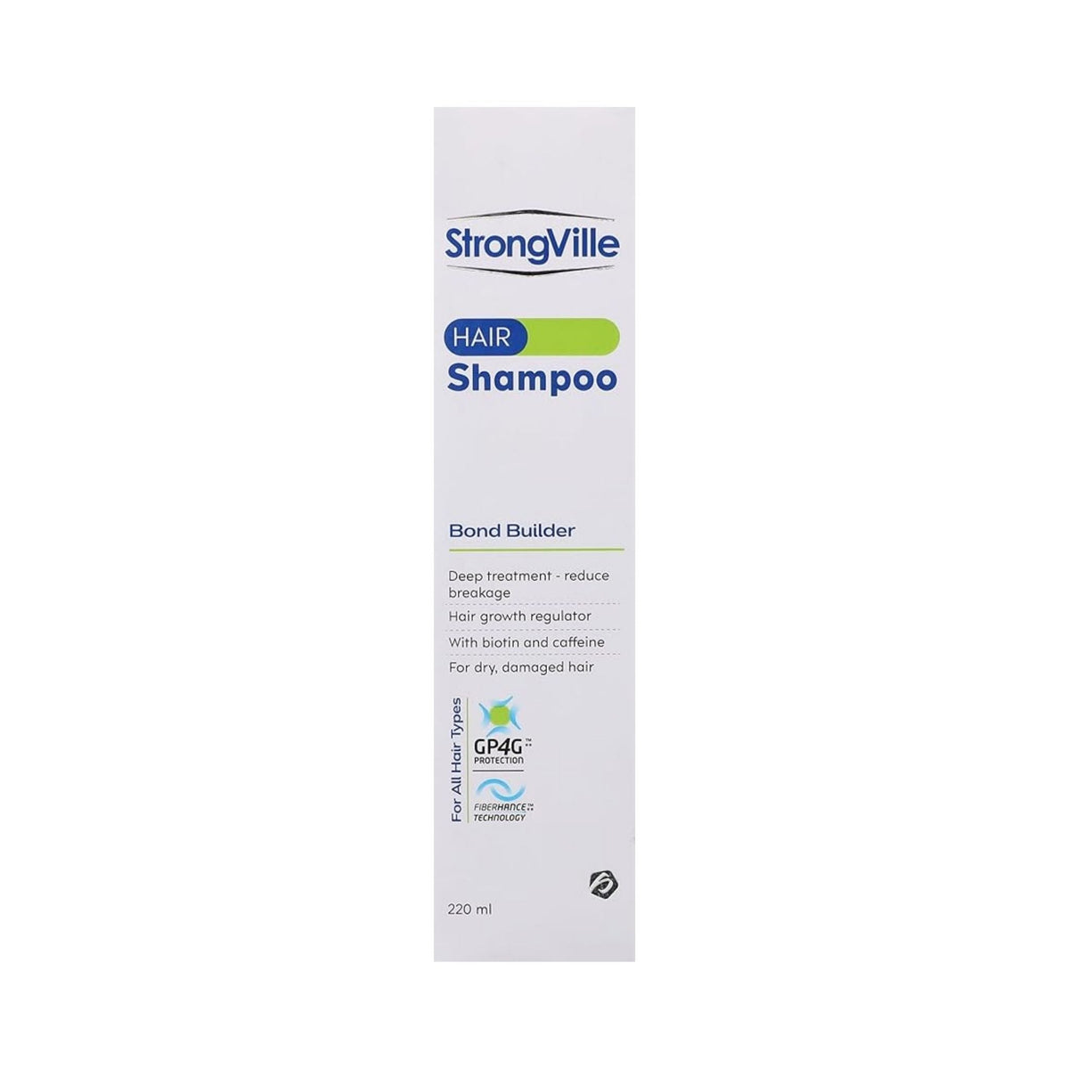 Refect Beauty Strongville hair shampoo bottle for strengthening dry and damaged hair with biotin and caffeine