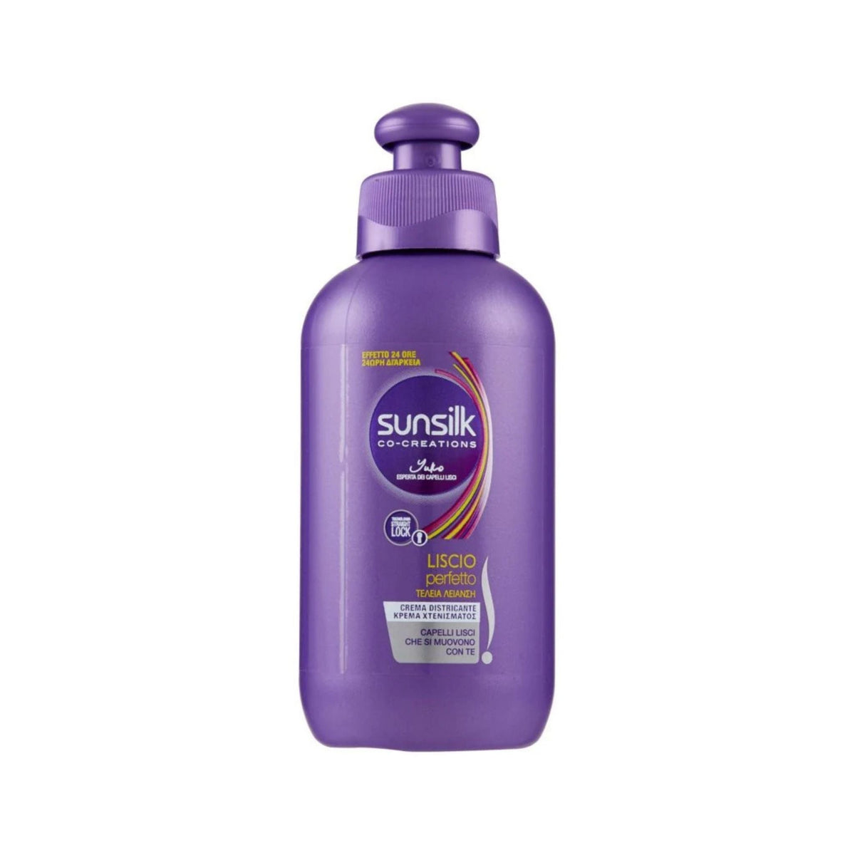 Refect Beauty Sunsilk Soft and Smooth purple leave-in hair cream bottle for frizz control and manageability
