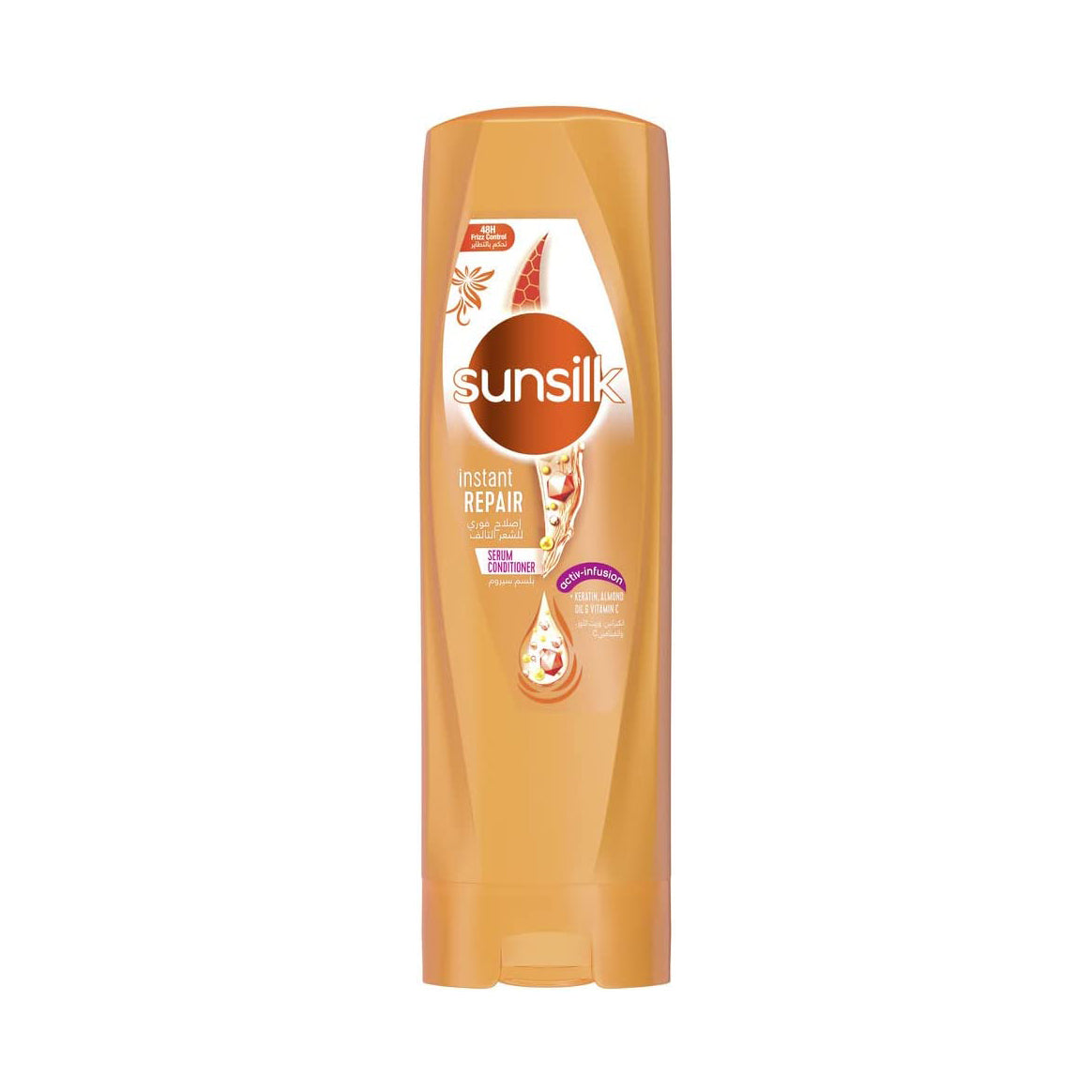 Refect Beauty Sunsilk Instant Repair conditioner bottle in orange packaging for damaged hair treatment