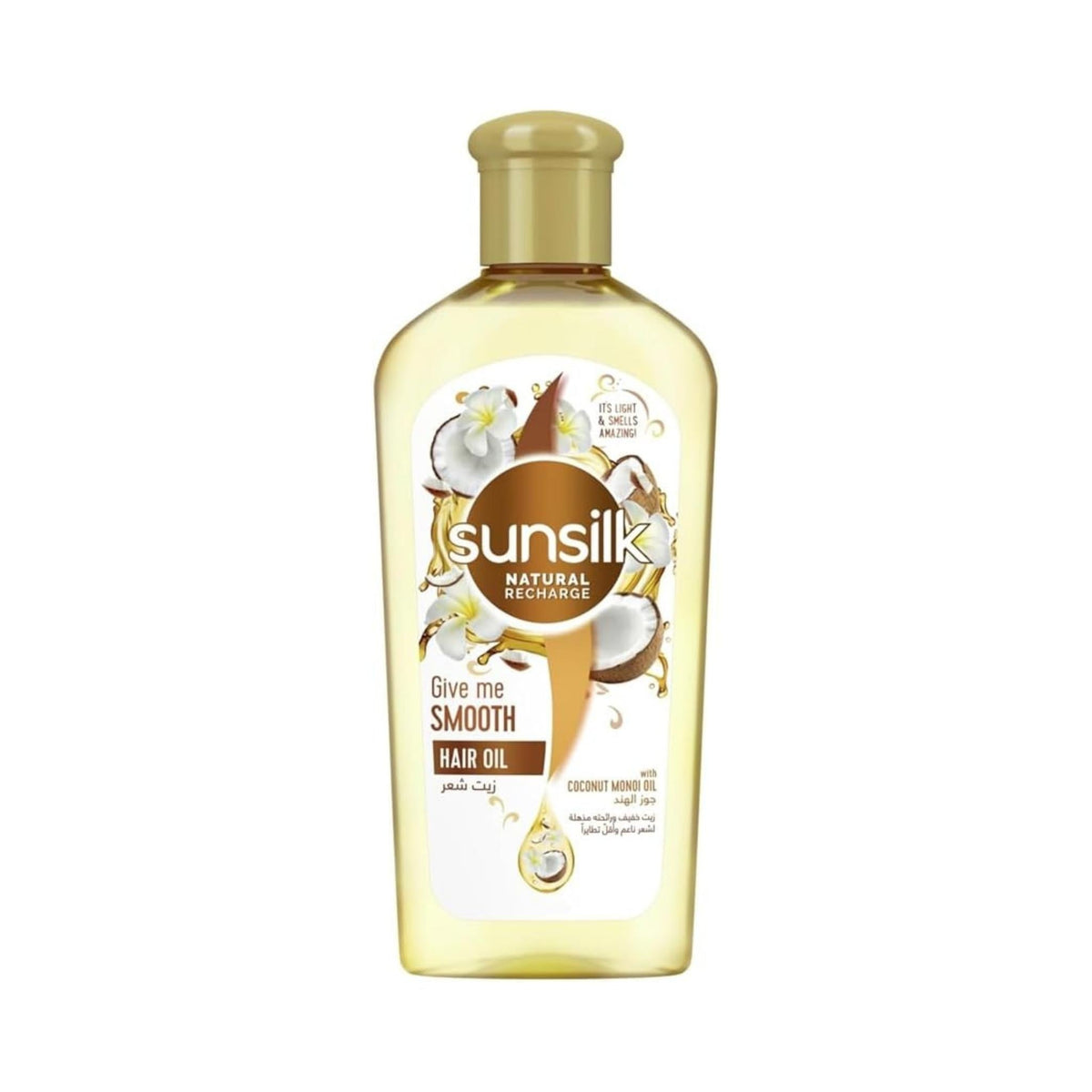 Refect Beauty Sunsilk Natural Recharge Give Me Smooth hair oil bottle with coconut and monoi oil extracts