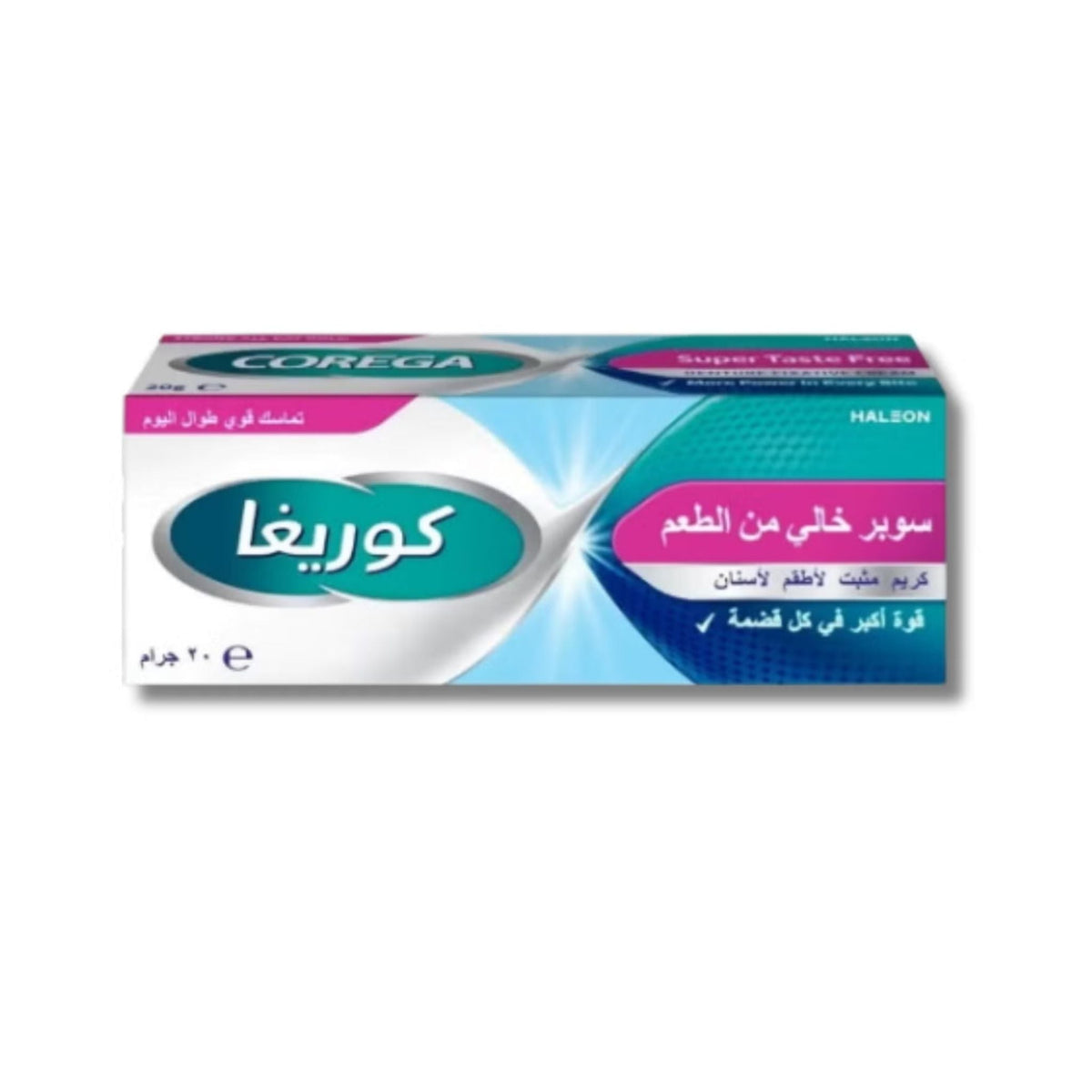 Refect Beauty Super Corega denture fixative cream box with zinc-free formula for strong all-day hold