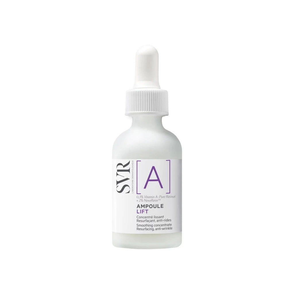 Refect Beauty SVR A Ampoule Lift Retinol anti-wrinkle smoothing serum in a white glass dropper bottle