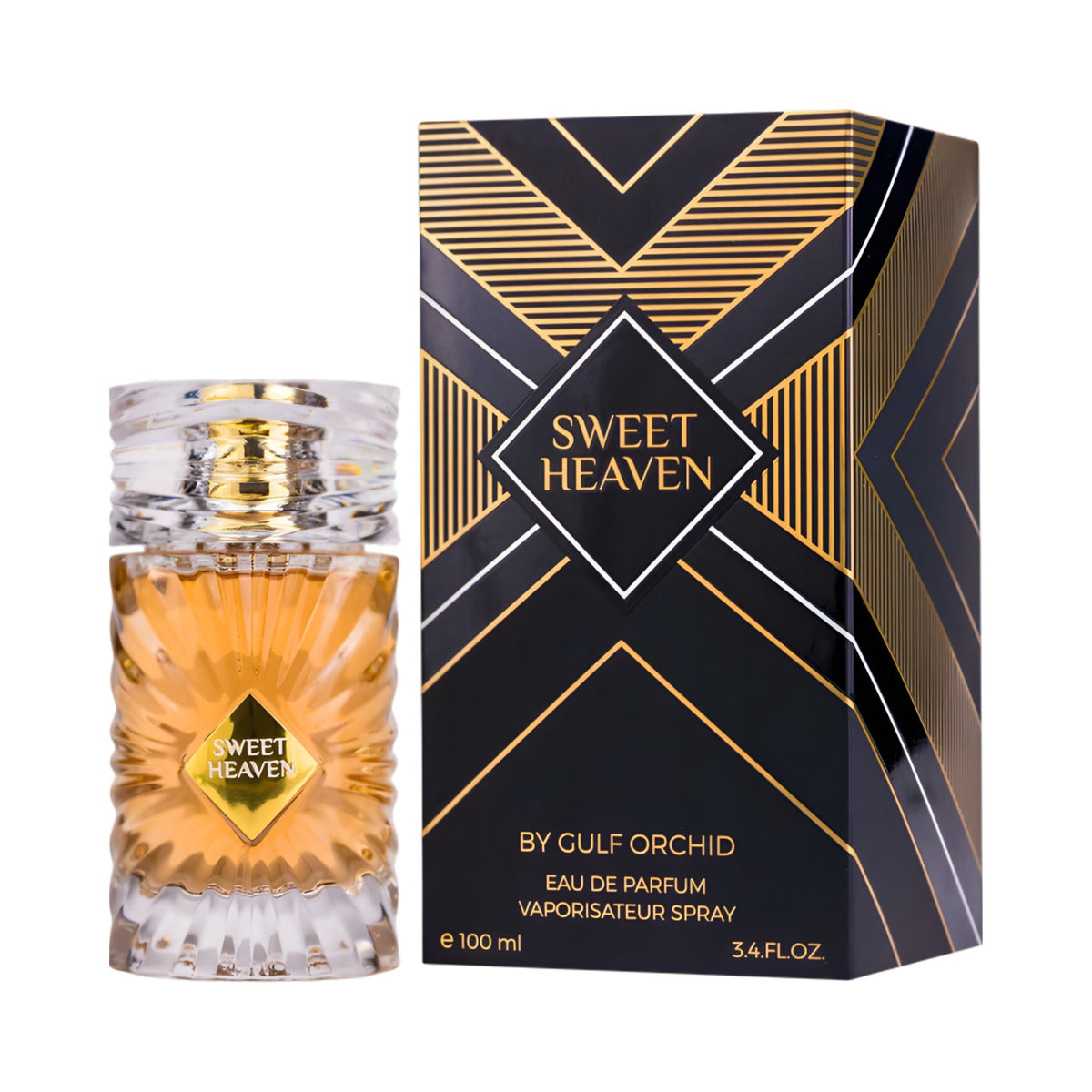 Refect Beauty Gulf Orchid Sweet Heaven Eau de Parfum bottle and black gold decorative box for women