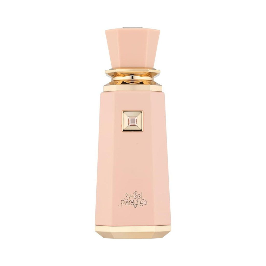 Refect Beauty French Avenue Sweet Paradise eau de parfum in a pastel pink bottle with gold accents