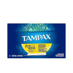 Refect Beauty Tampax Regular unscented tampons with cardboard applicator in a 10-count blue box