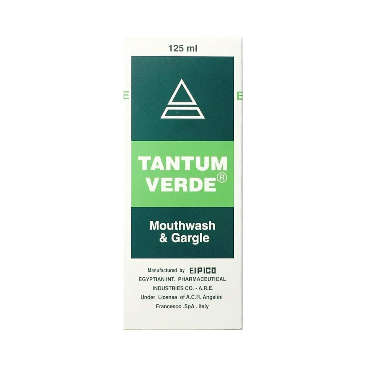 Refect Beauty Tantum Verde medicated mouthwash and gargle 125ml bottle for soothing oral pain and inflammation