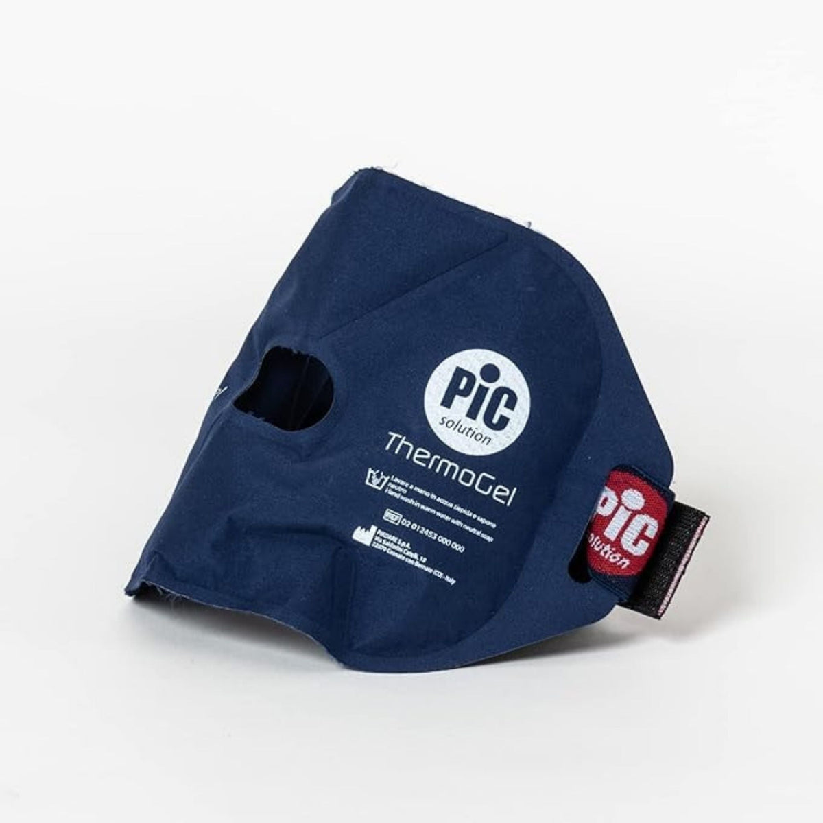 Refect Beauty Pic Solution Thermogel navy blue knee cushion for hot and cold therapy on a white background