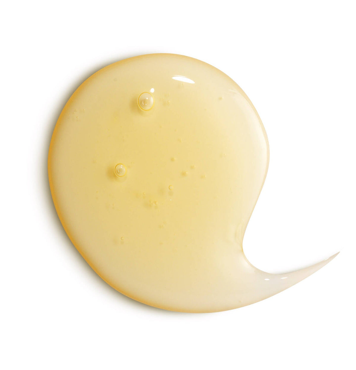Refect Beauty Dercos Densi-Solutions thickening shampoo golden gel texture drop on white background