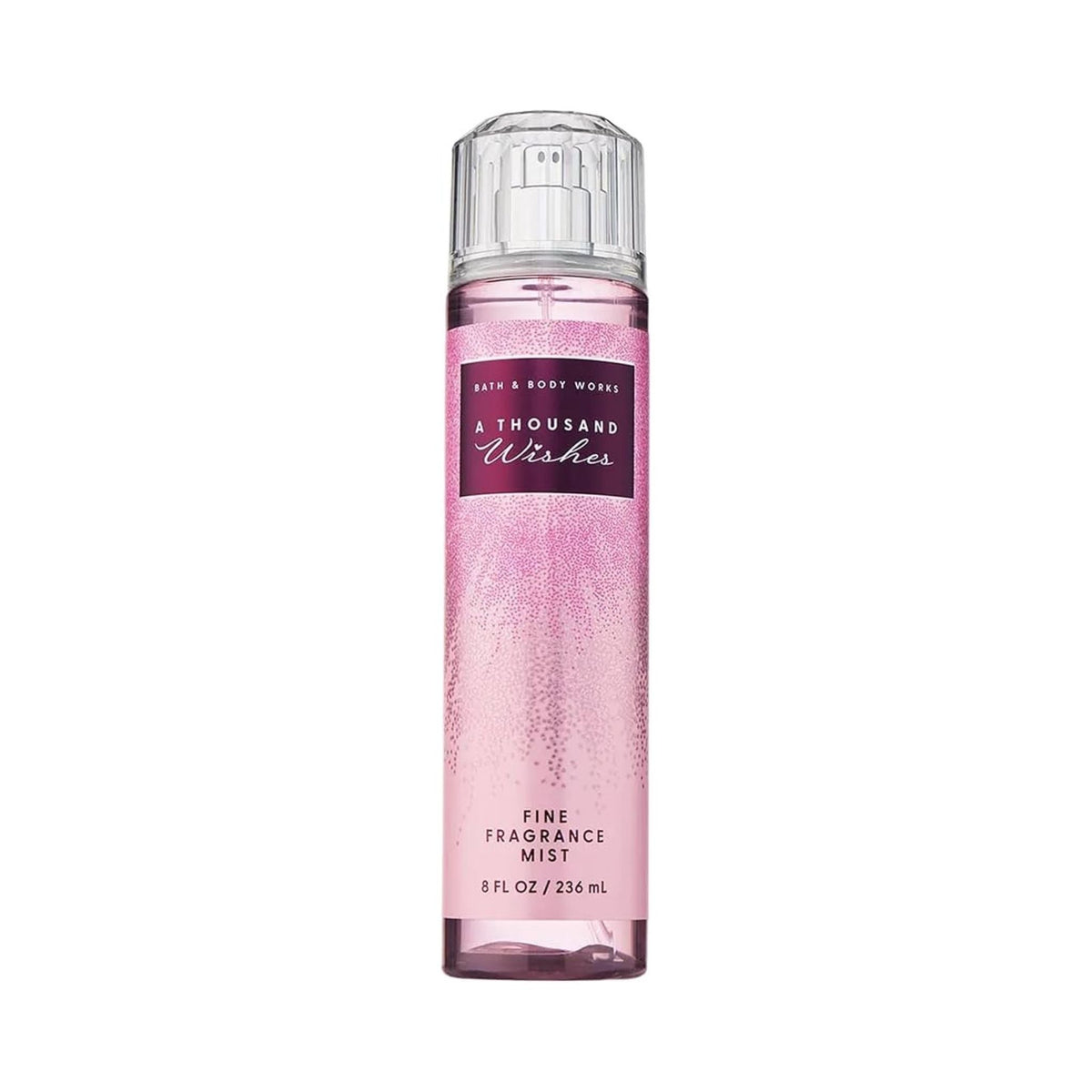 Refect Beauty Bath & Body Works A Thousand Wishes fine fragrance mist in a pink bottle with a clear cap