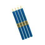 Refect Beauty Titania blue foam sausage hair rollers for heat-free styling, set of 4 flexible curling tools