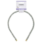 Refect Beauty Titania Sortette silver glitter hair headband for everyday styling and secure hair hold