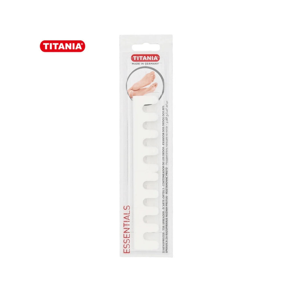 Refect Beauty Titania toe separator in white foam packaging for comfortable pedicure and nail polish application