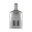 Refect Beauty Tom Ford Grey Vetiver Parfum for men in a sleek, ribbed metallic silver bottle with a dark label.