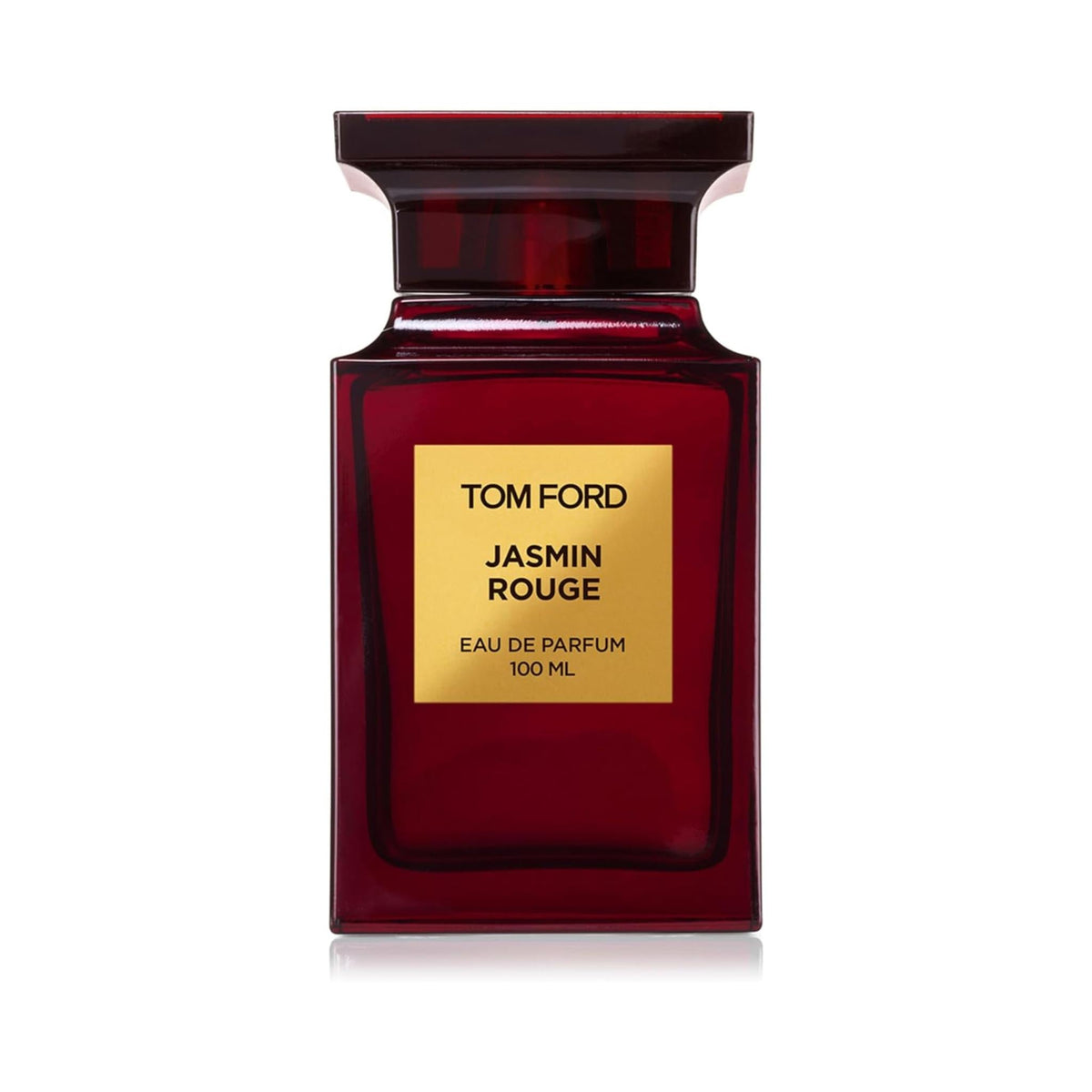 Refect Beauty Tom Ford Jasmin Rouge Eau de Parfum in a deep red glass bottle with a gold label