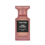 Refect Beauty Tom Ford Rose Exposed Eau de Parfum in a signature frosted pink glass bottle with a black label.