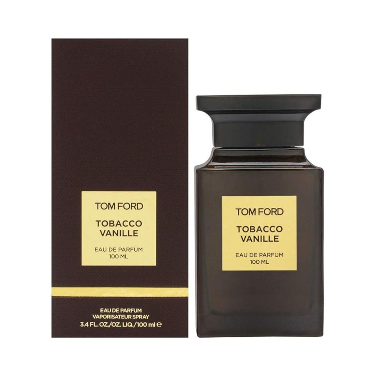Refect Beauty Tom Ford Tobacco Vanille Eau de Parfum bottle and dark brown box packaging