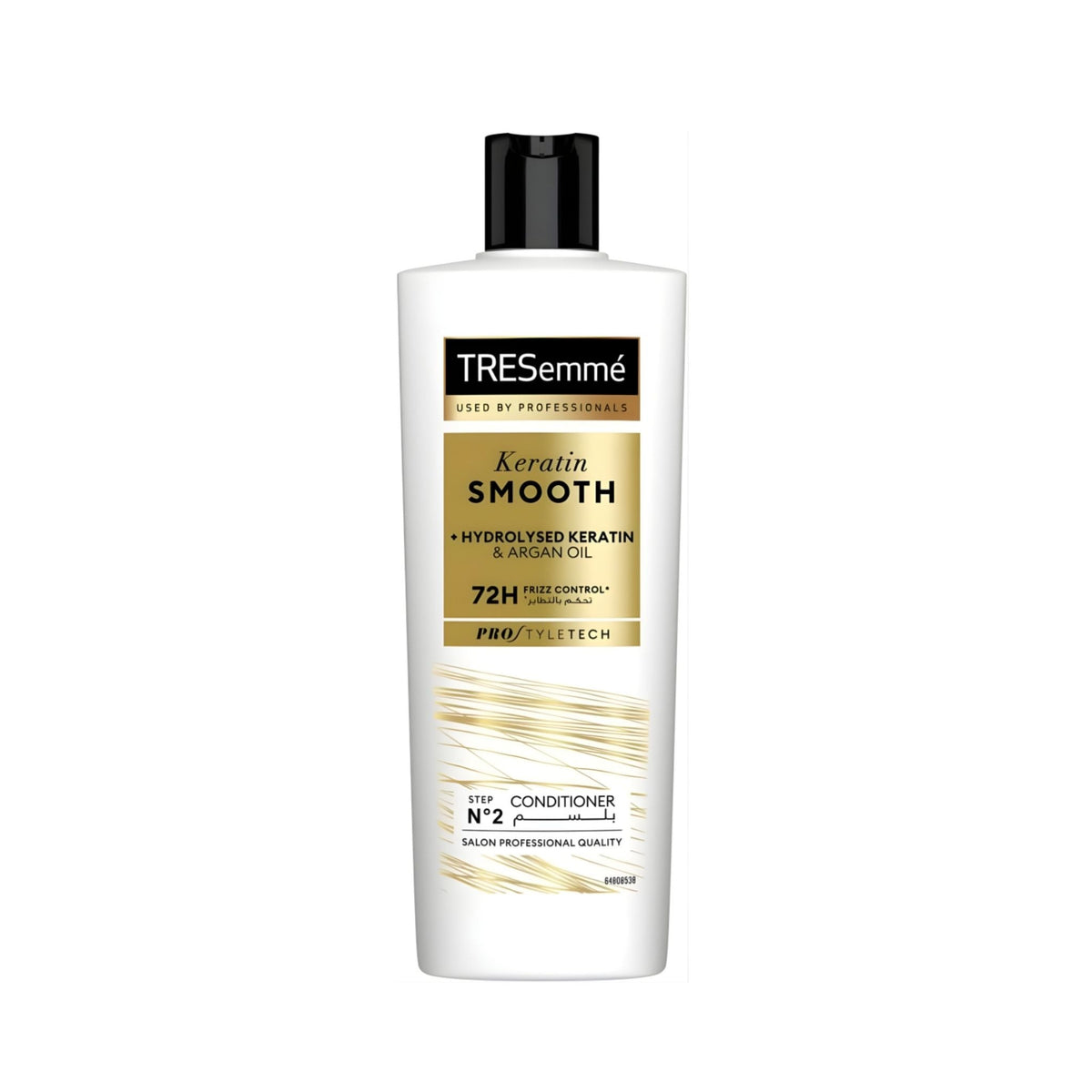 Refect Beauty Tresemme Keratin Smooth & Straight Conditioner bottle with black cap for frizz control and shine