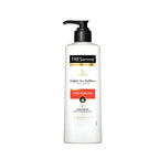 Refect Beauty Tresemme Pro Keratin smoothing conditioner bottle with a black pump dispenser for frizz control